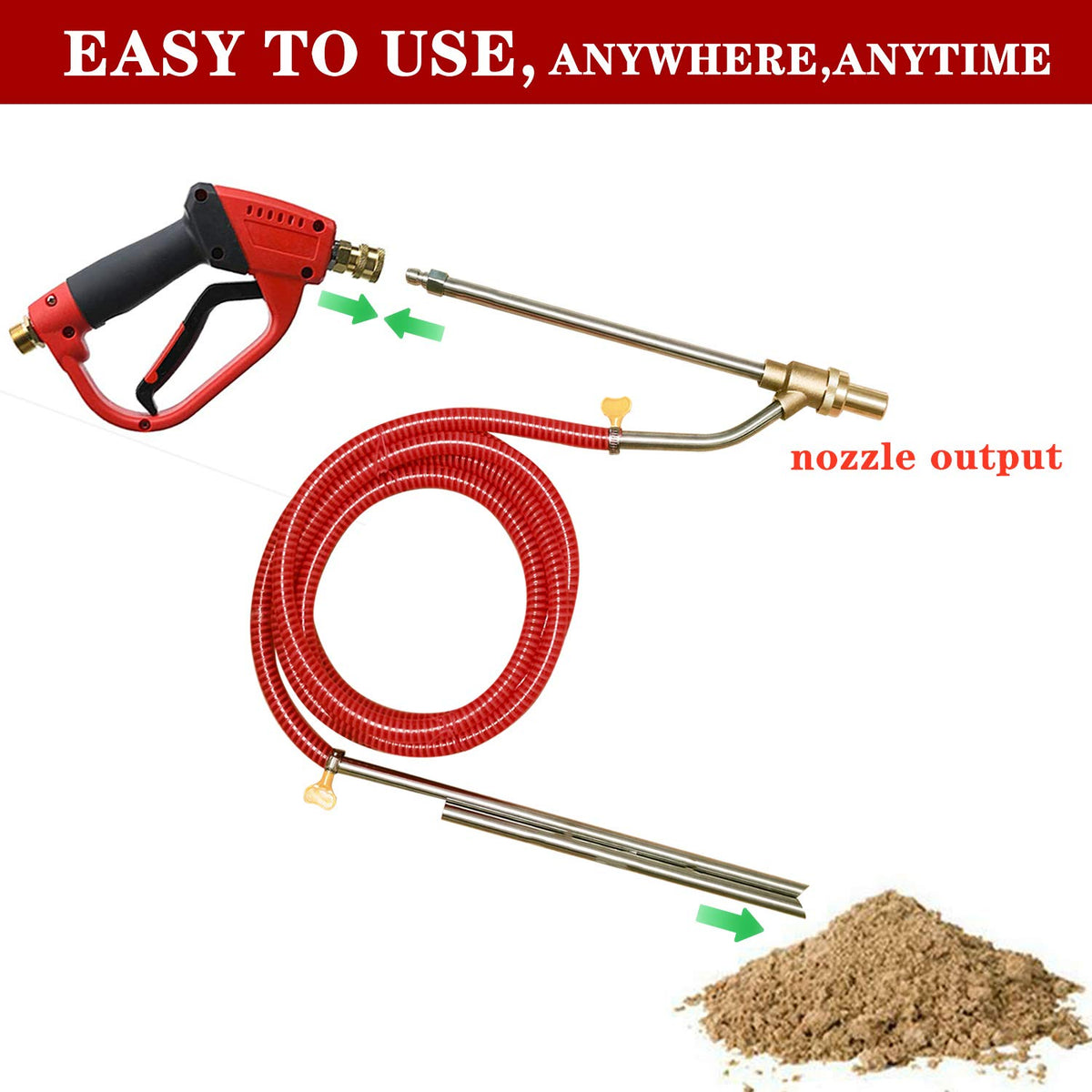 Selkie 16-inch water wand for precise wet blasting on edges