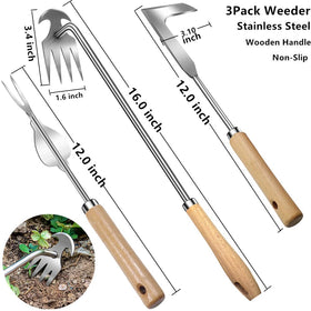 Semifrut L-shaped crack weeder knife loosens soil in tight spaces