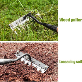 Semifrut multipurpose rake for weeding and soil care.