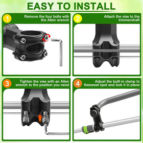 SENBOWE weed eater handle rotatable clip enhances movement flexibility