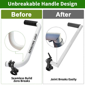 SENBOWE weed eater handle rotatable clip enables flexible movement.
