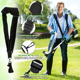 SENBOWE weed eater handle shoulder harness supports weight during extended use.