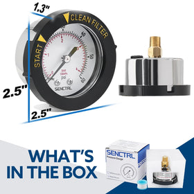 SenCtrl back mount 1/4 NPT thread provides secure installation.