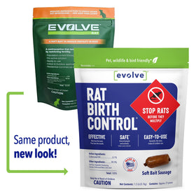 SenesTech Evolve sausages close-up texture indicates a palatable ingredient blend.