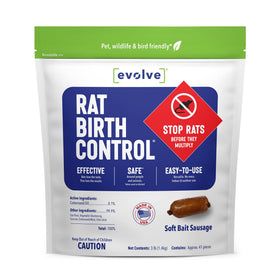 SenesTech Evolve rat birth control sausages pack for long-term population management