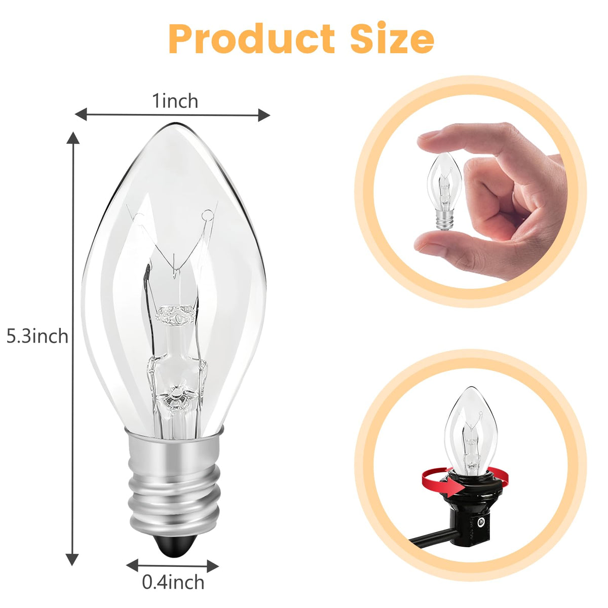 SENITEK EARPADS long-life bulb rated for 2000+ hours in flea-trap use.