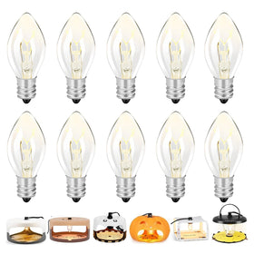 SENITEK EARPADS original flea trap bulb close-up with Edison filament for reliable night light.
