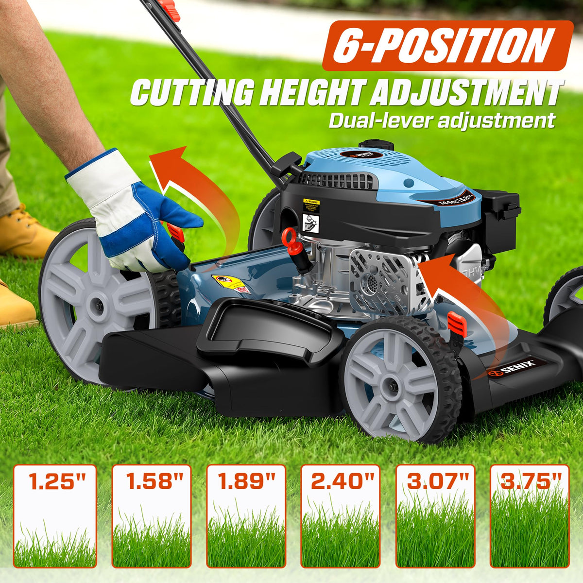 SENIX assembly guide image highlights hassle-free setup with clear instructions.