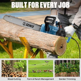 SENIX 3-year limited warranty offers added peace of mind.