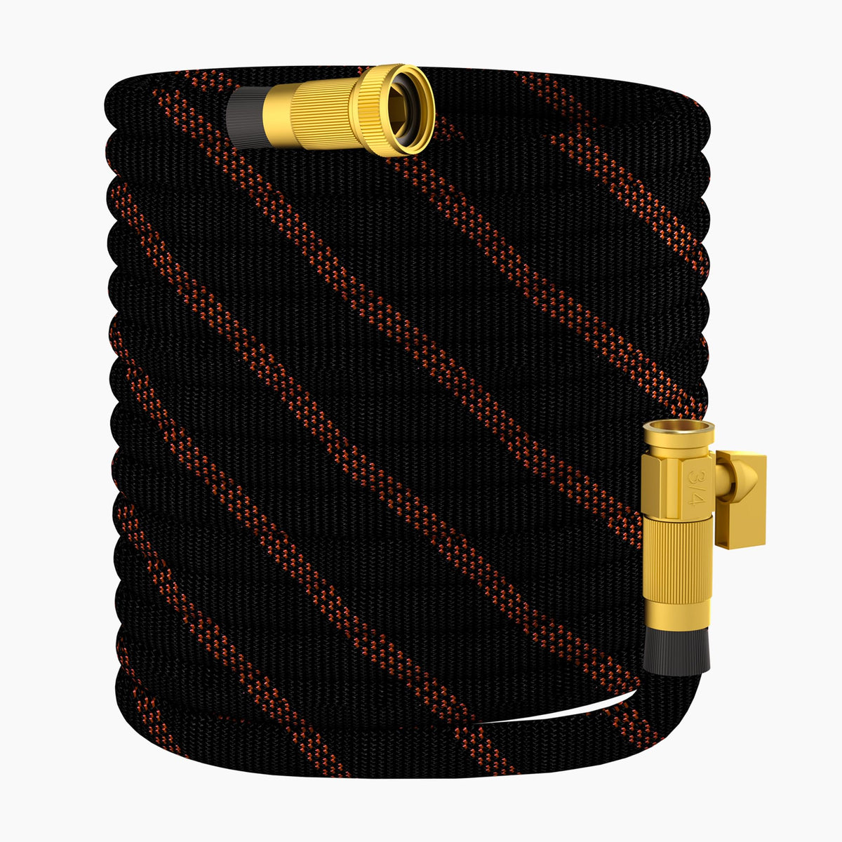 SENMYSI garden hose 50ft coiled for easy handling and storage