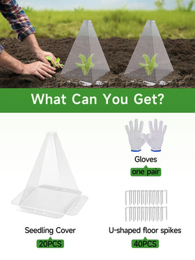SENWELL-KA metal stakes secure the covers in soil.