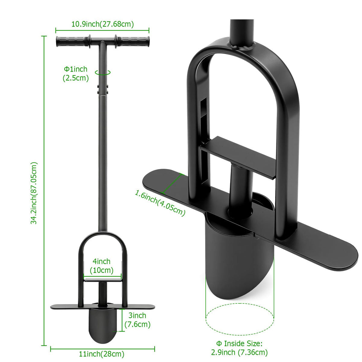 SenXiller multi-use sod plugger for turf repair and seedling transplanting