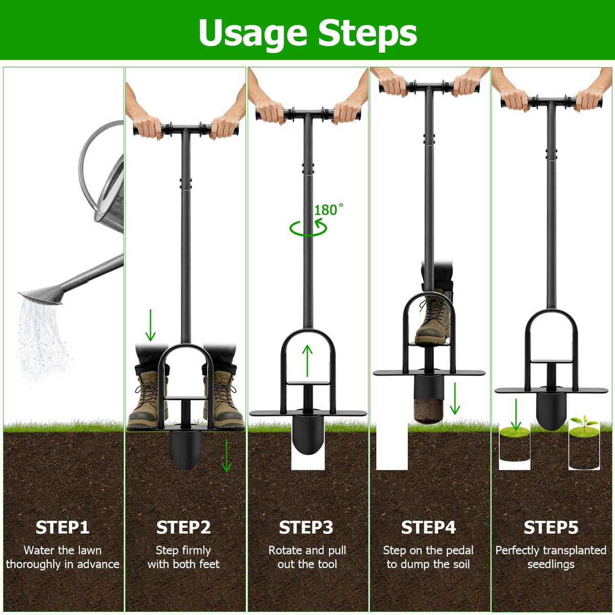 SenXiller soft grip non-slip handle reduces hand fatigue during use
