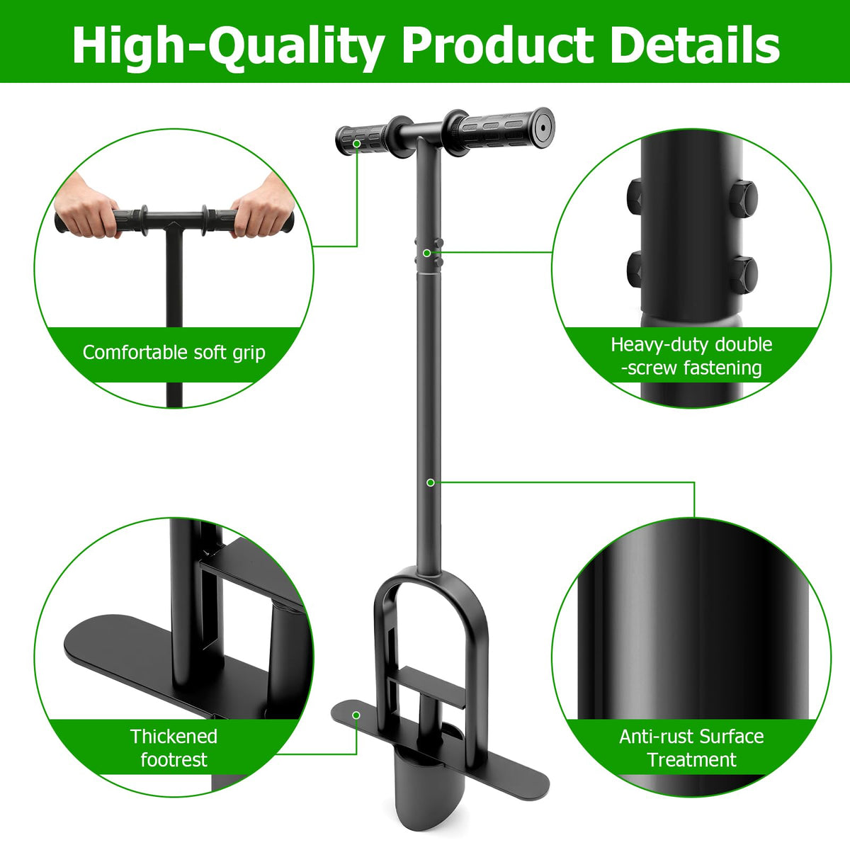 SenXiller sturdy metal body for repeated outdoor tasks