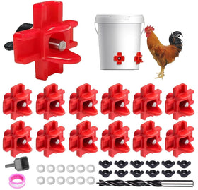 senylanhxy horizontal chicken water nipples kit ready for coop installation and clean water