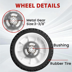 SENZHAO 1/2 inch bore wheel fits select Toro mowers for compatibility.