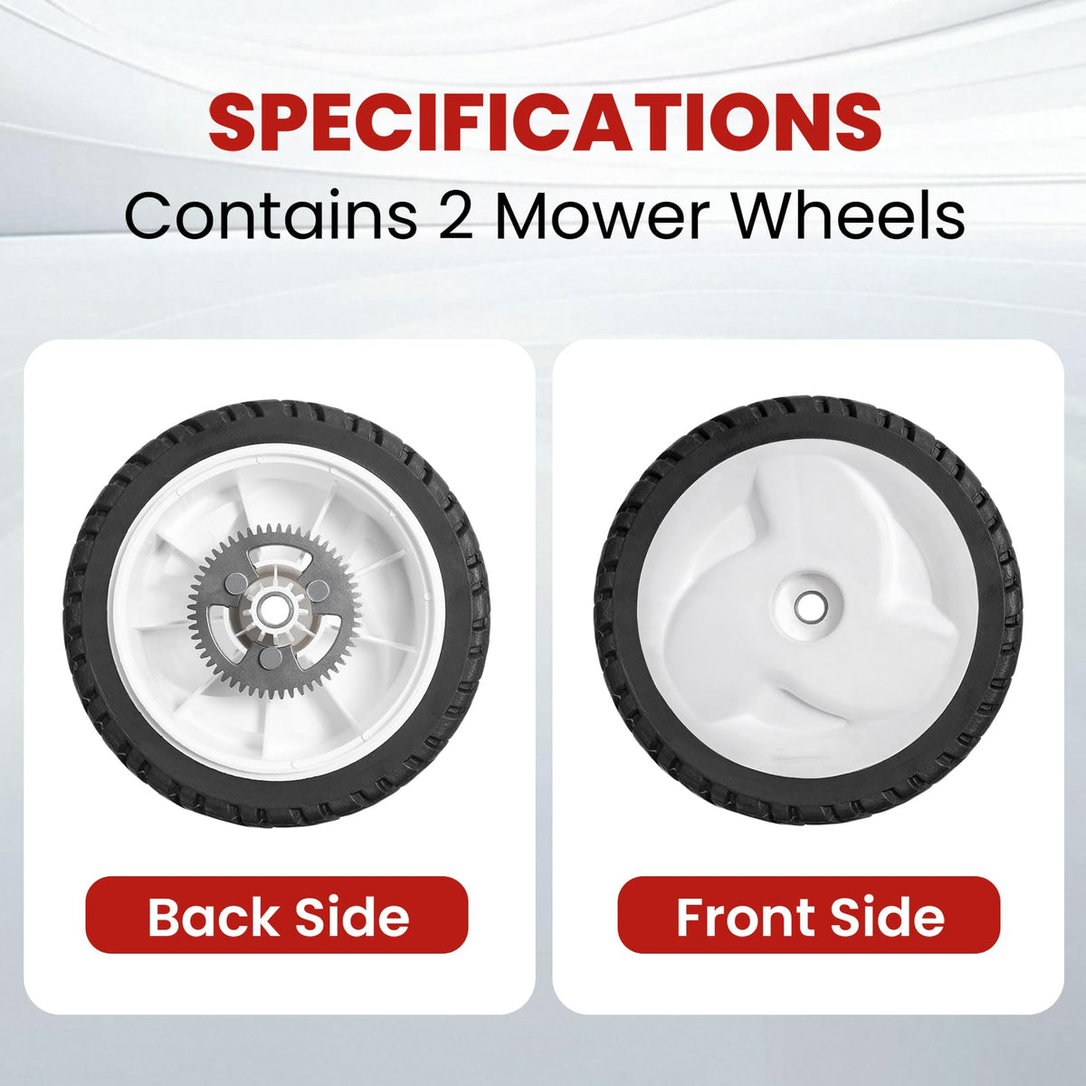 SENZHAO 8 inch rear wheel installation with a wrench for quick replacement.