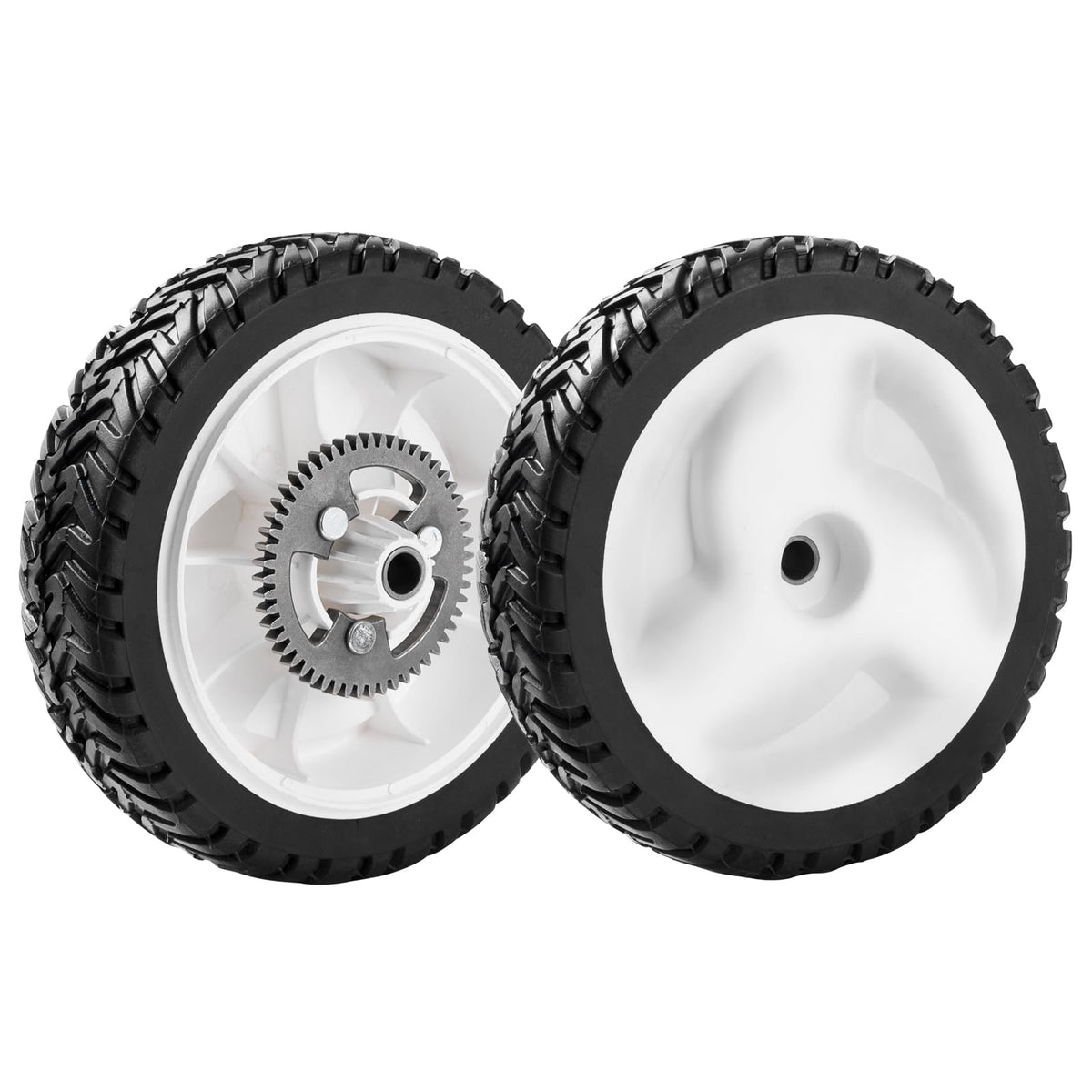 SENZHAO rear drive wheel for Toro 22-inch Recycler, 8in size improves control on uneven lawns.
