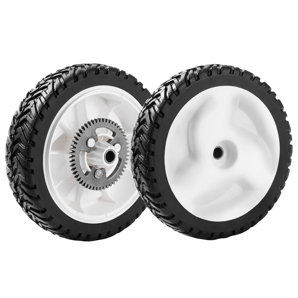 SENZHAO rear drive wheel for Toro 22-inch Recycler, 8in size improves control on uneven lawns.