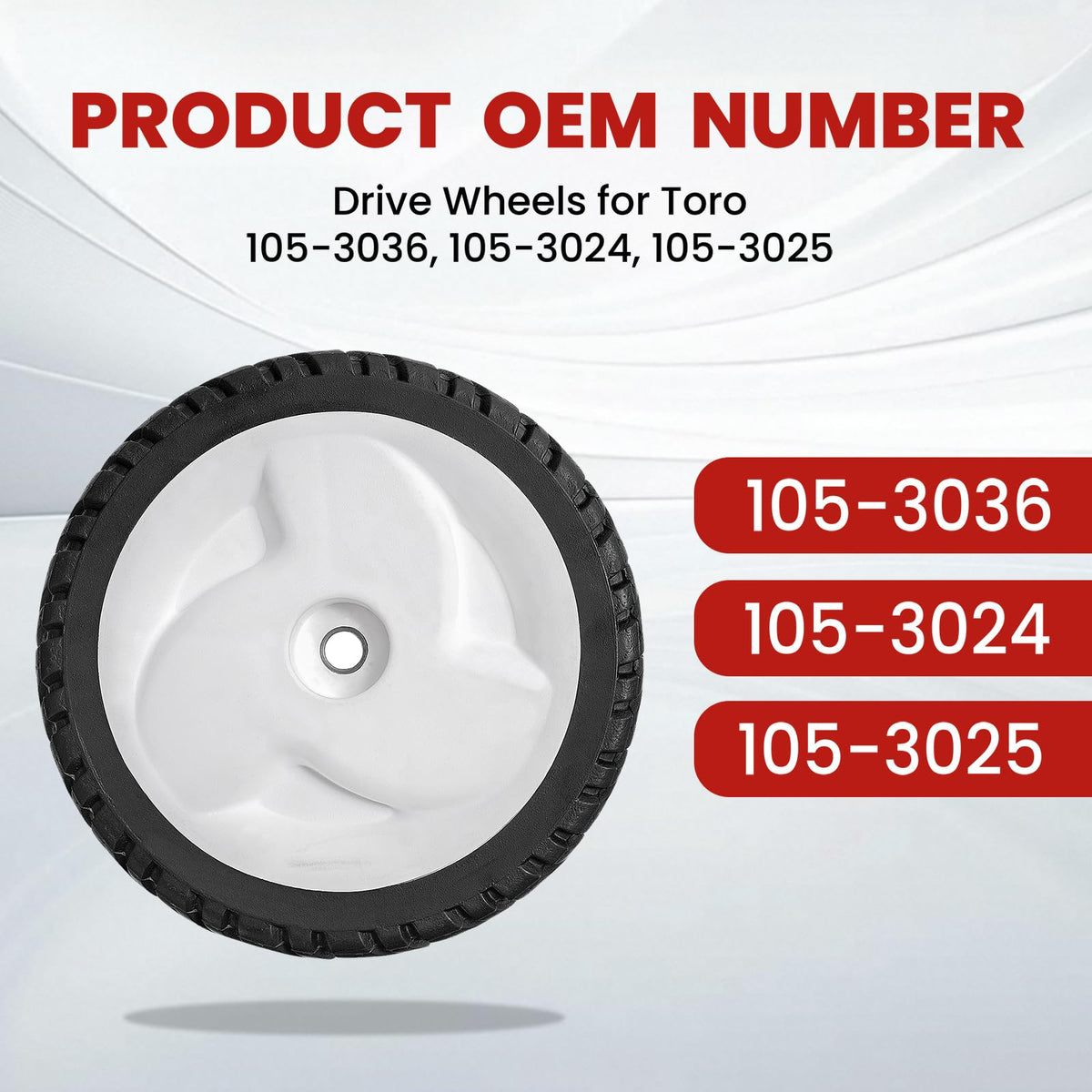 SENZHAO wheel tread designed for wear resistance and steady mowing performance.