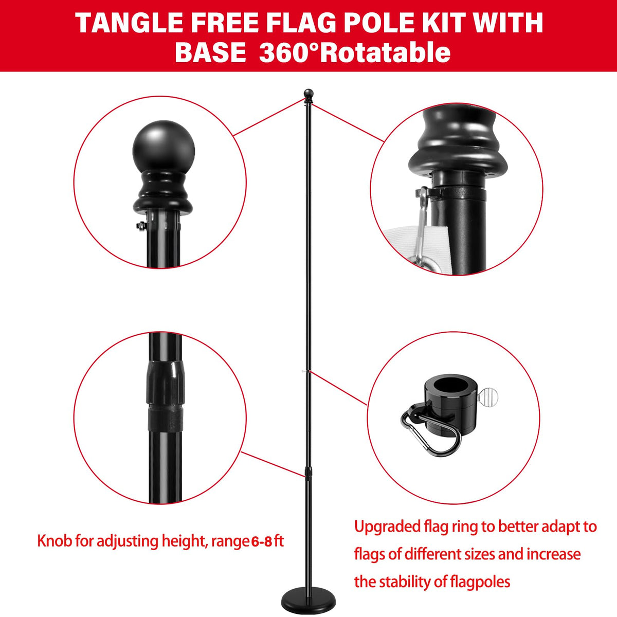 Senzhiyi base-weighted floor stand anchors the display for stability.