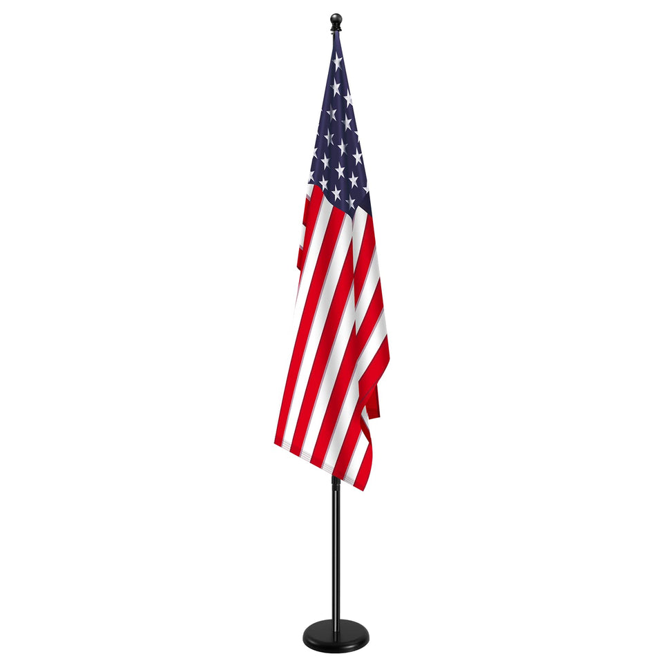Senzhiyi indoor flag pole full assembly ready for quick setup in any space.