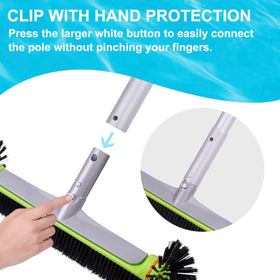 Sepetrel 45-degree angled handle keeps brushing position optimal.