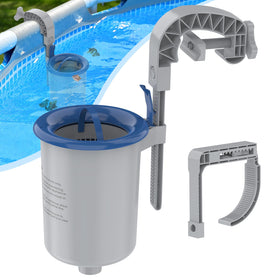 Sepetrel above-ground pool skimmer front view showing durable materials