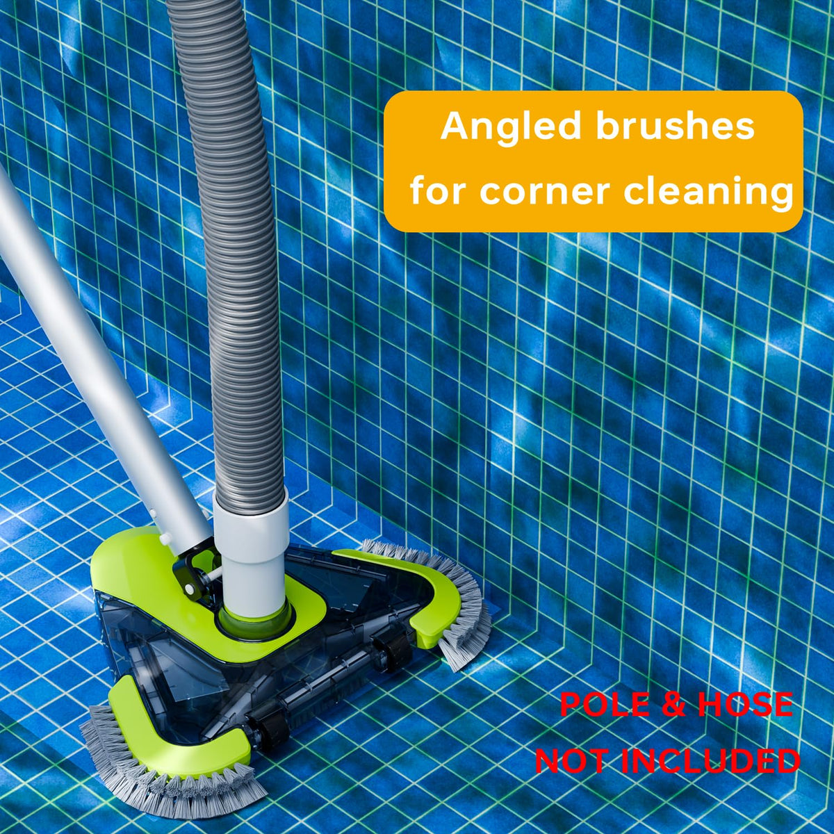 Sepetrel bottom brush enhances dirt pickup for faster, more efficient cleaning.