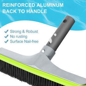 Sepetrel bright color improves visibility while cleaning a dirty, algae-heavy pool.