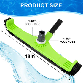 Sepetrel curved-edge design demonstrates vinyl liner safety while reaching tight pool corners