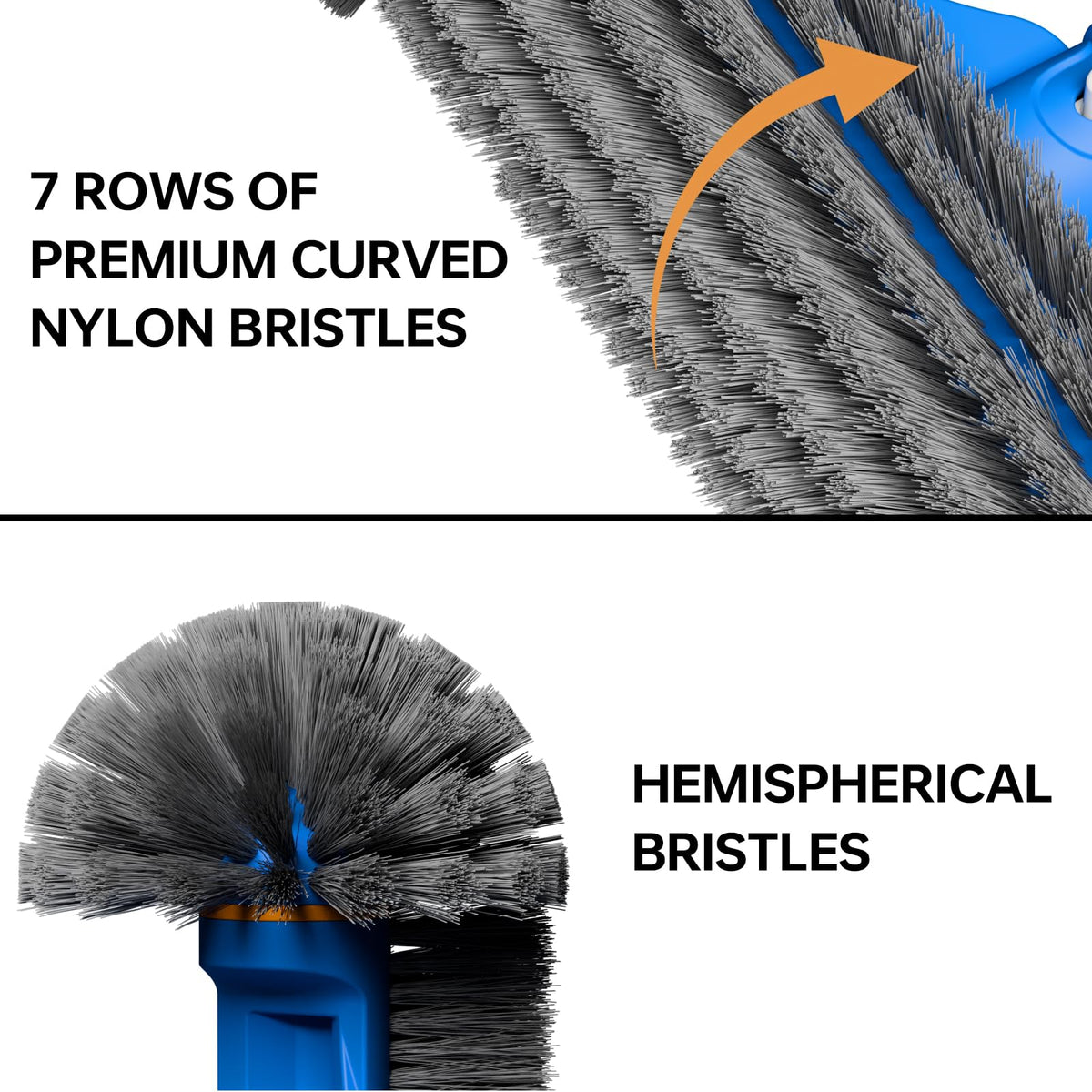 Sepetrel Deluxe 12-inch round brush head cleans pool corners efficiently.