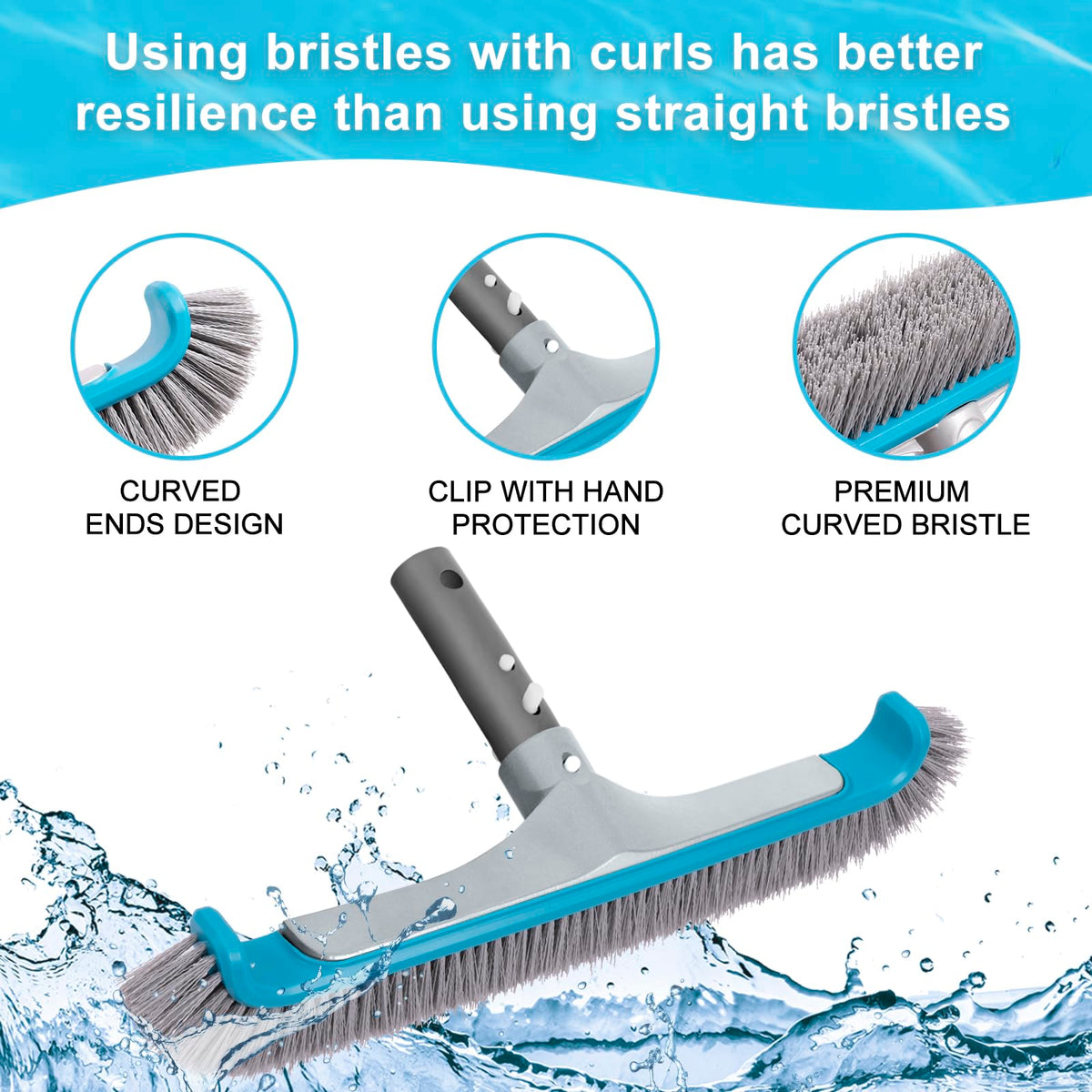 Sepetrel Deluxe rotatable brush handle lets you clean tight corners.