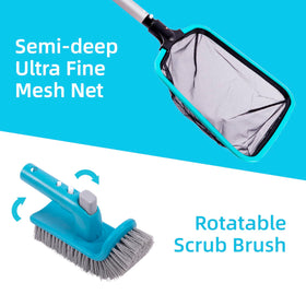 Sepetrel Deluxe rotatable scrub brush for hard-to-reach areas.