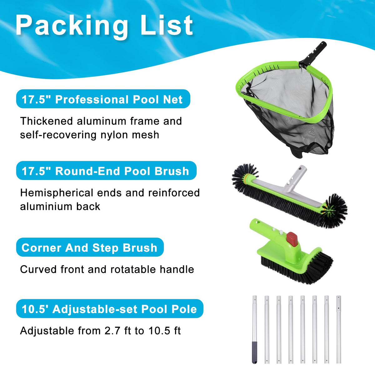 Sepetrel Deluxe rotatable scrub brush with 90-degree rotation reaches tight spots.