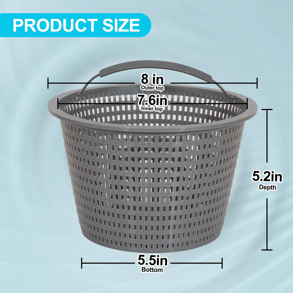 Sepetrel easy-clean debris basket enables quick rinse and reuse