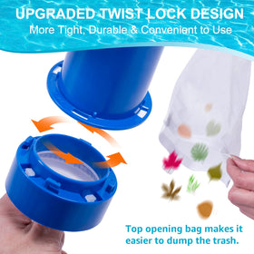 Sepetrel fine mesh bag traps tiny insects and leaves effectively.