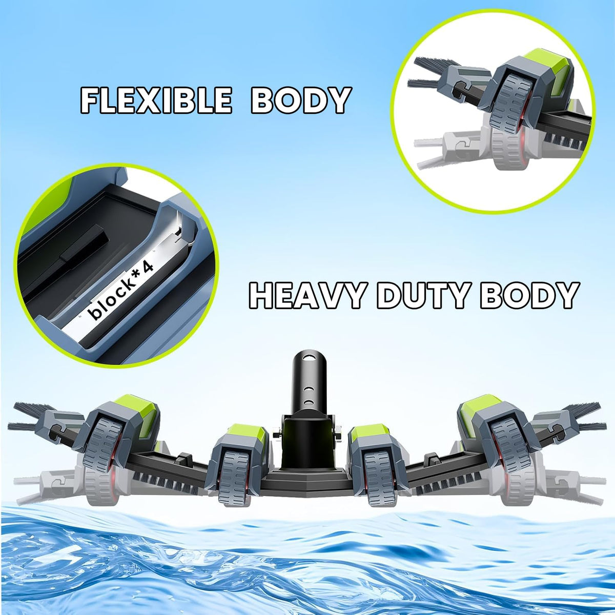 Sepetrel vacuum head ground contact design improves stability