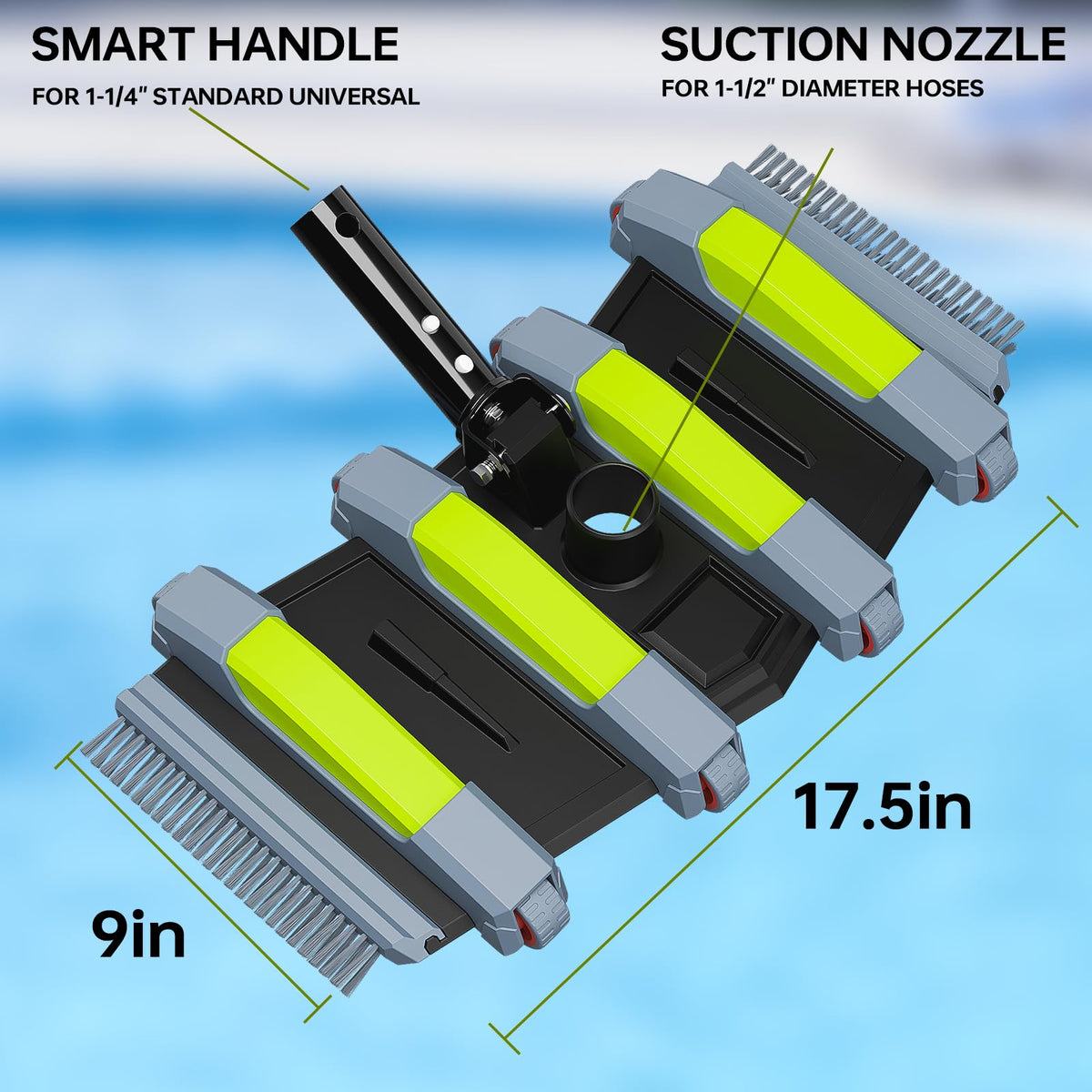 Sepetrel vacuum head compatible with 1-1/2 inch hoses