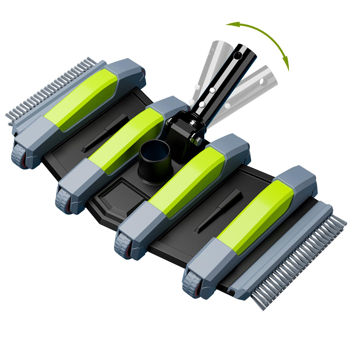 Sepetrel heavy-duty pool vacuum head with wheels enhances cleaning glide