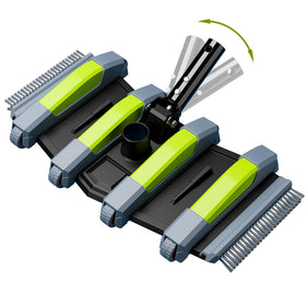 Sepetrel heavy-duty pool vacuum head with wheels enhances cleaning glide