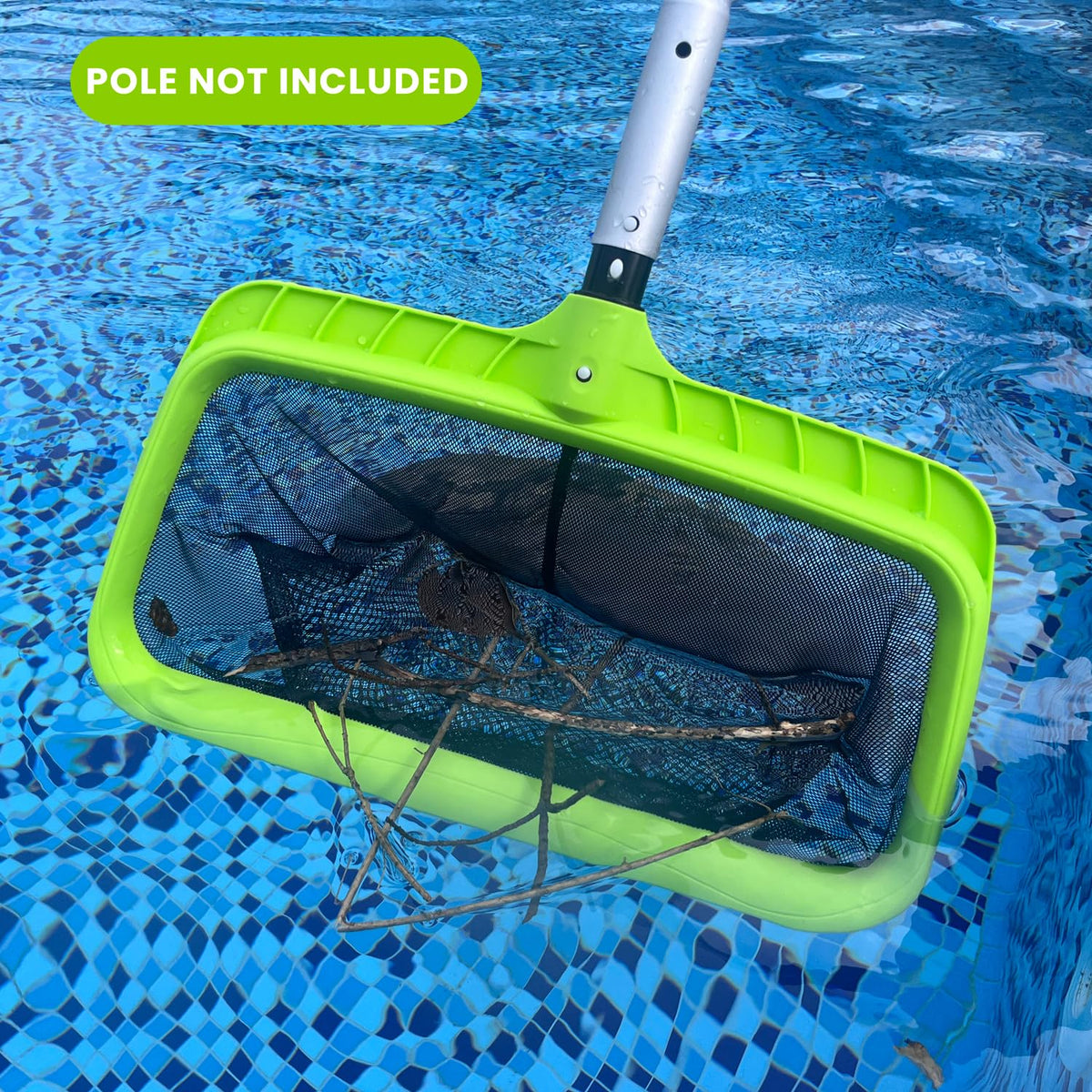 Sepetrel debris-easy-empty feature simplifies disposal after skimming.