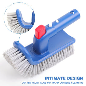Sepetrel pool brush head tackles hard corners with flexible bristles for detail.