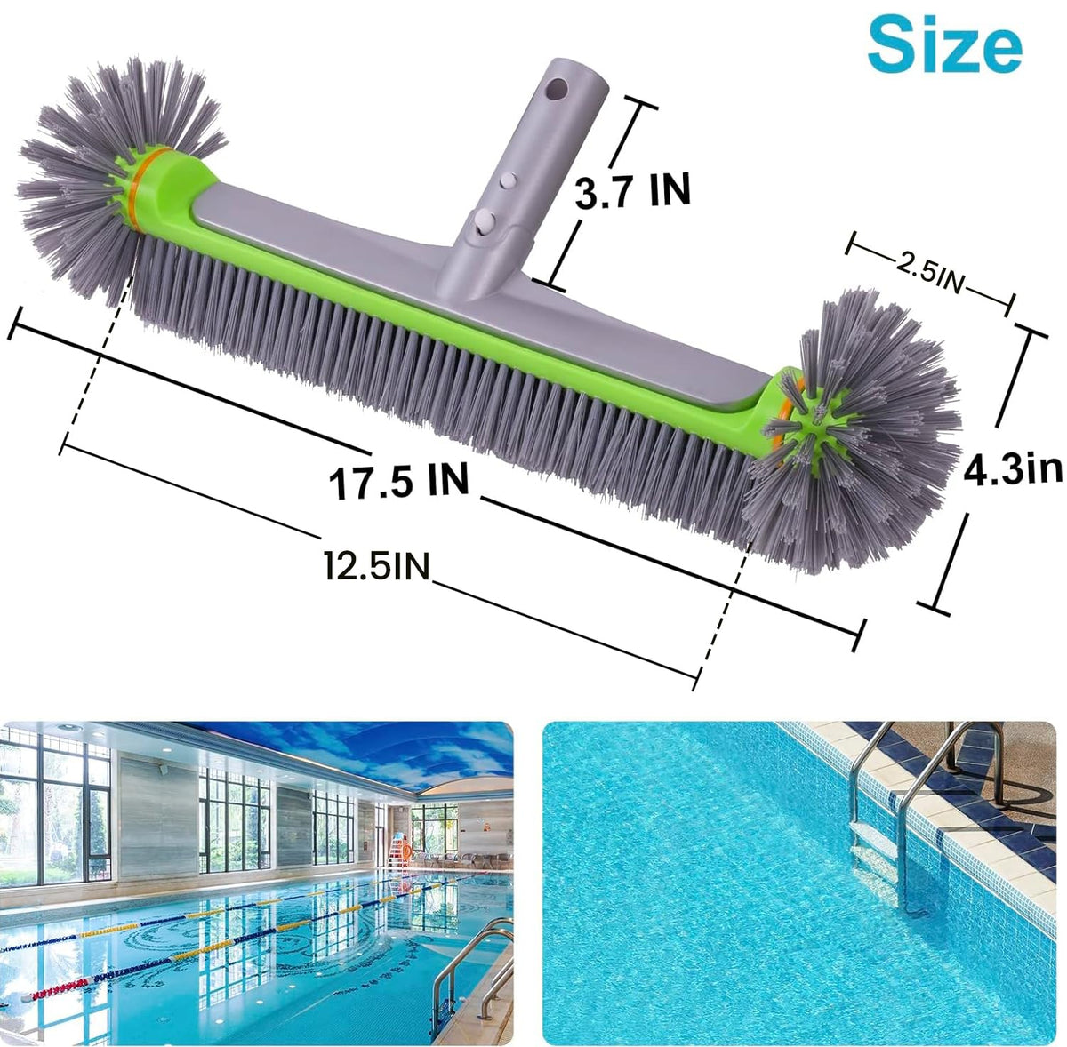 Sepetrel brush head clip with hand protection prevents finger pinching.