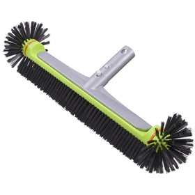 Sepetrel pool brush head with hemispherical bristles for tight corner cleaning.
