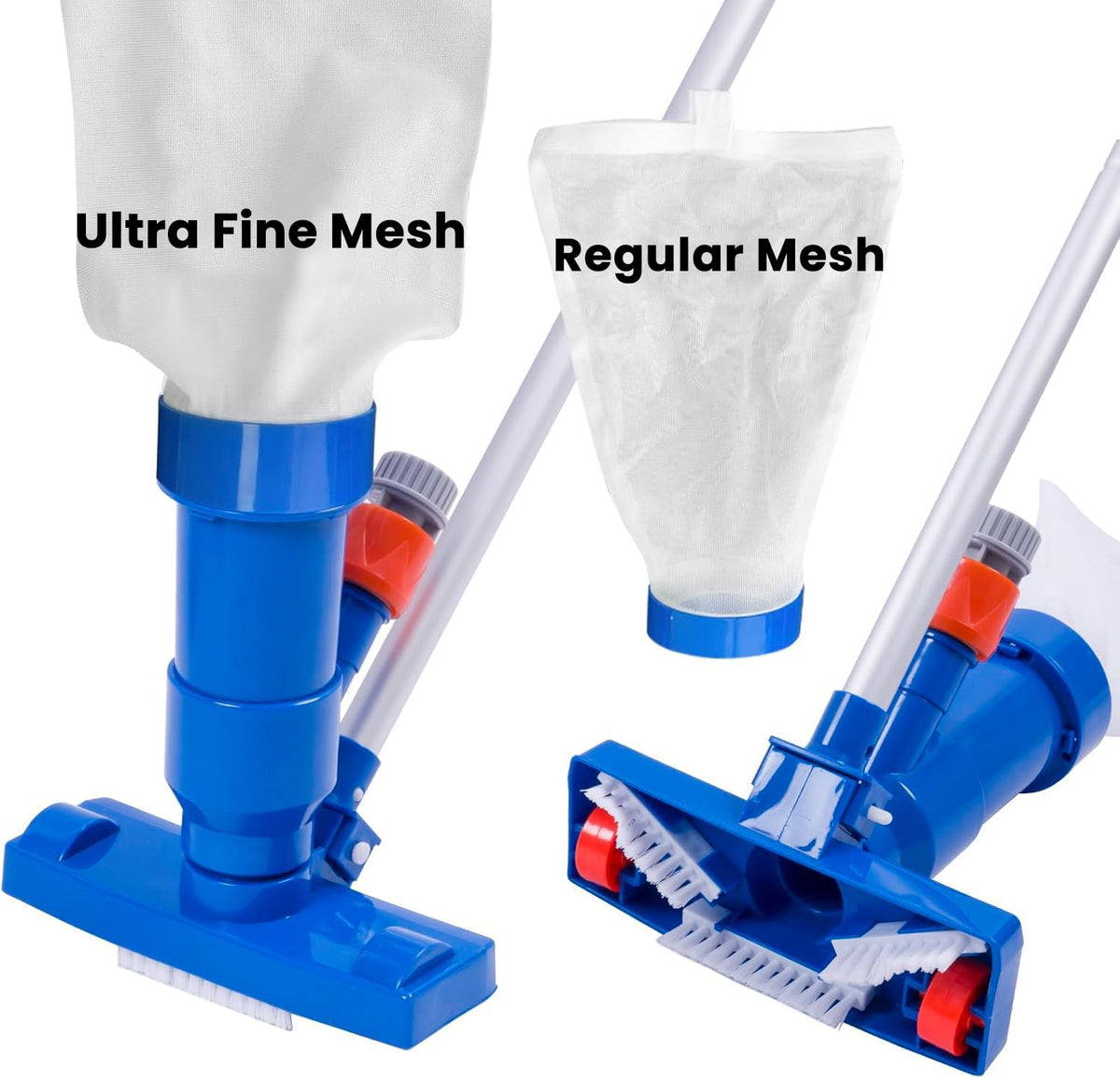 Sepetrel pool jet vacuum brush for powerful debris pickup without electricity.