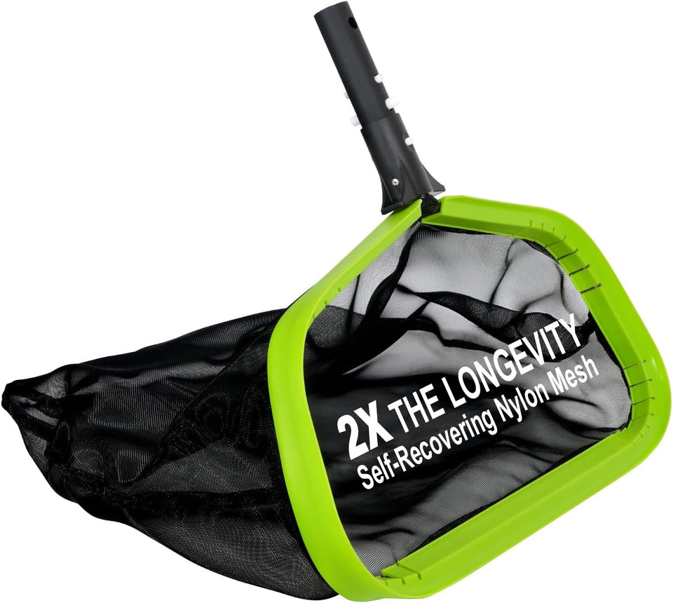 Sepetrel pool net 20 inch with nylon deep bag for efficient debris collection.