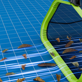 Sepetrel pool net balanced mesh density improves debris capture