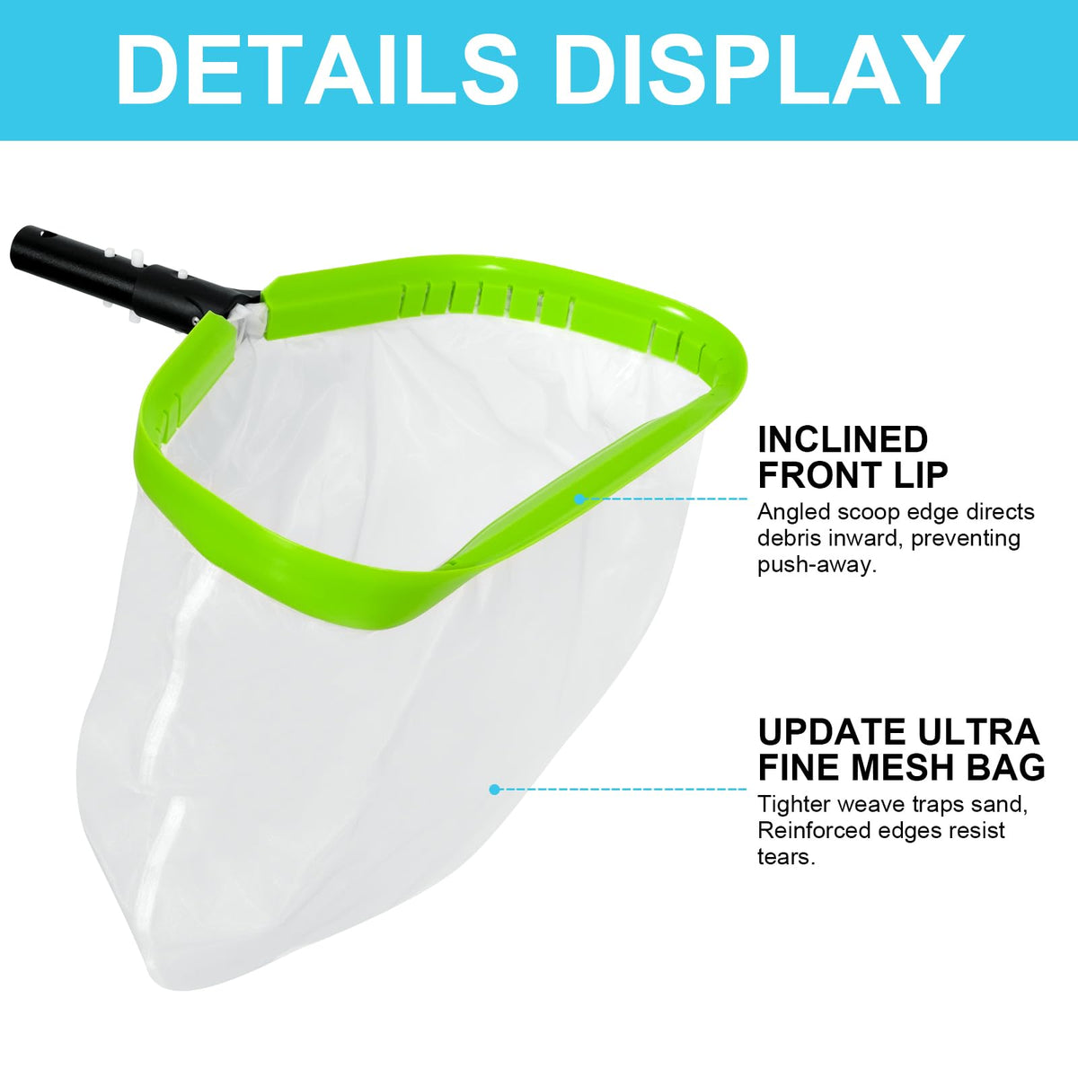 Sepetrel premium nylon mesh offers 2x durability for repeated use.