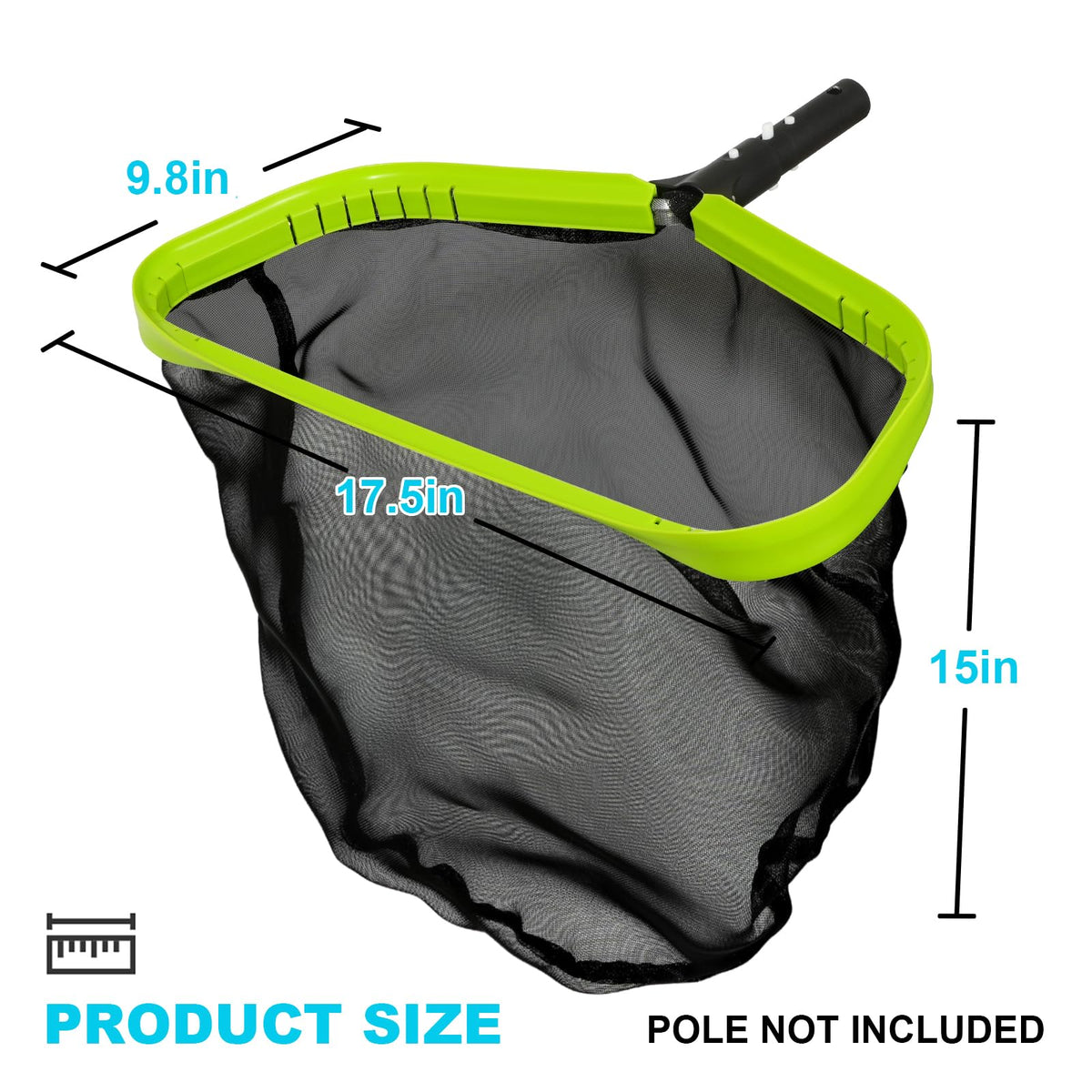 Sepetrel pool net features puncture-resistant nylon mesh for durability